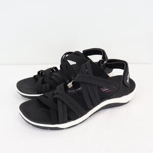 Skechers Reggae Cup Simply Biased Sandal Black Size 9